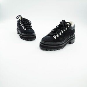 Schutz Lucille Suede & Shearling Bootie | Black | NWT | 5B